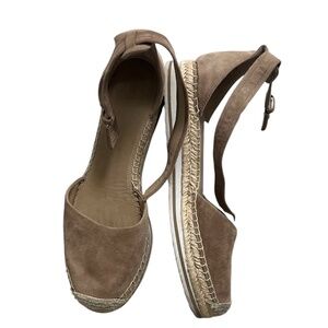 Tan Suede Espadrilles size 8.5-9